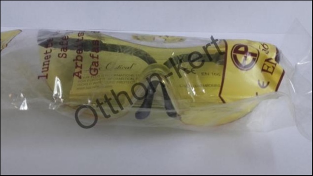 Stylux védőszemüveg sárga karcmentes
