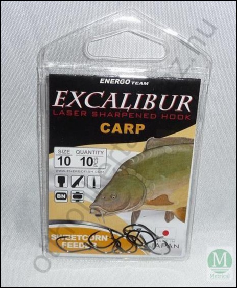 Horgászat horog Excalibur sweetcorn feeder NS10 (47010010)