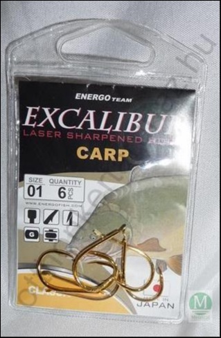 Horgászat horog Excalibur Carp classic Gold1 (47015001