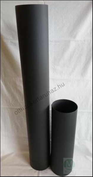 Füstcső Fekete 120/40 0,5mm