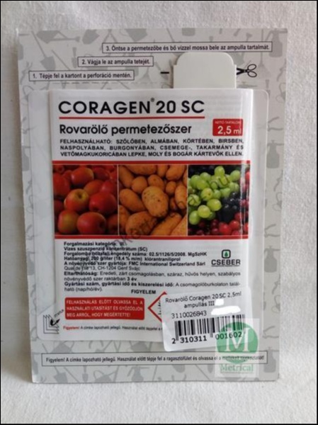 Rovarölő Coragen 20 SC ampullás 2,5ml