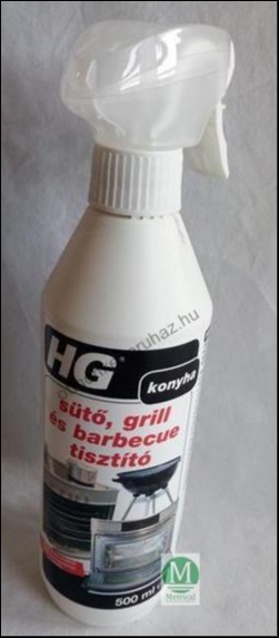HG Vegyi Sütő, grill és barbecue tisztító szórófejes 500ml