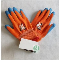 Kesztyű gyerek orange latex 5-ös